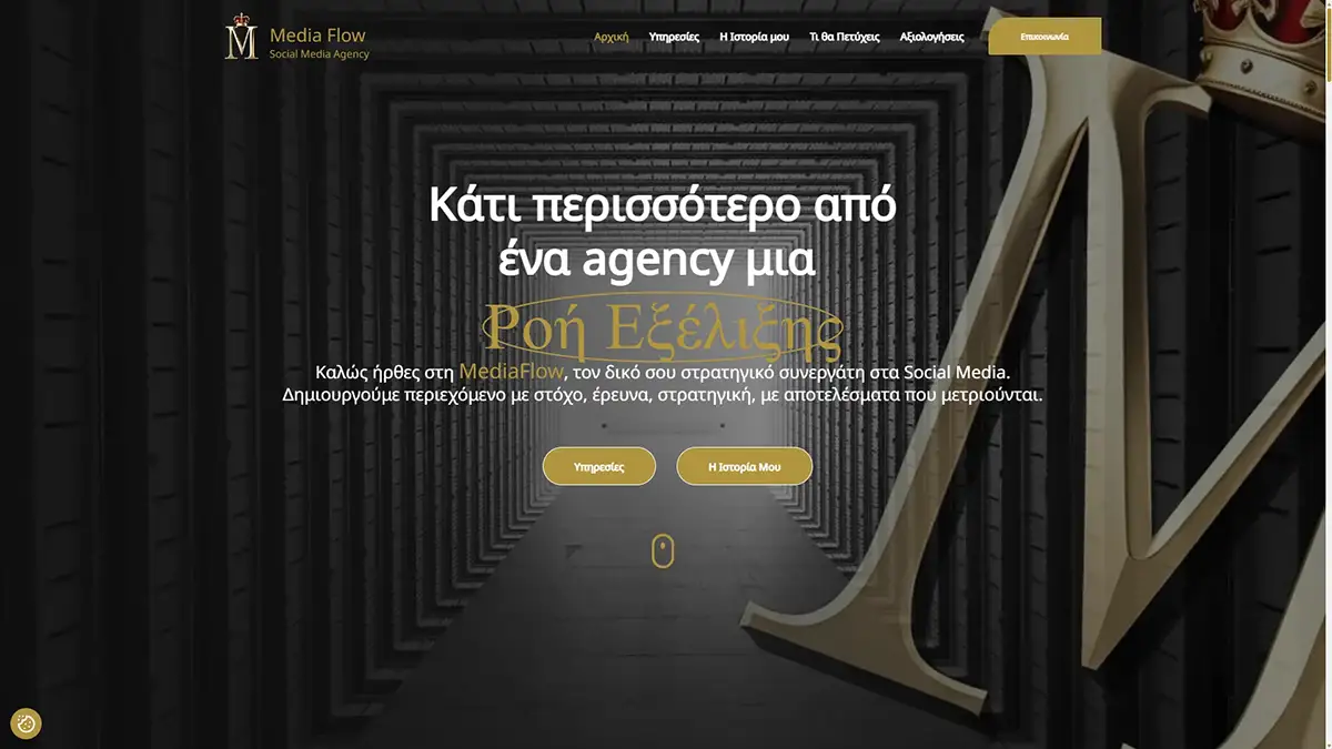 Παρουσίαση ιστοσελίδας Media Flow